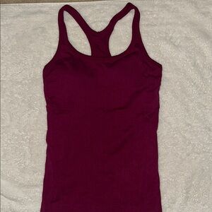 Lululemon Athletica Plum Fitted Ebb to Street Sleeveless Tank